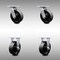 Service Caster 6 Inch SS Glass Filled Nylon Caster Set with Roller Bearing 2 Swivel 2 Rigid SCC SCC-SS30S620-GFNR-2-R-2 - alternate 1
